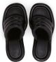 JW Anderson Bumper Tubular padded sandals Black - Thumbnail 4