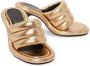 JW Anderson Bumper Tubular padded sandals Gold - Thumbnail 2