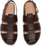 JW Anderson caged leather sandals Brown - Thumbnail 4