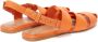 JW Anderson caged leather sandals Orange - Thumbnail 3