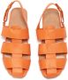 JW Anderson caged leather sandals Orange - Thumbnail 4
