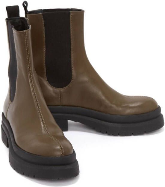 JW Anderson calf leather Chelsea boots Green