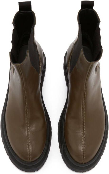 JW Anderson calf leather Chelsea boots Green