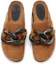 JW Anderson chain-detail leather loafers Brown - Thumbnail 4