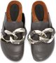 JW Anderson Chain-detail leather loafers Grey - Thumbnail 4