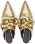 JW Anderson chain-detail leather mules Gold - Thumbnail 4