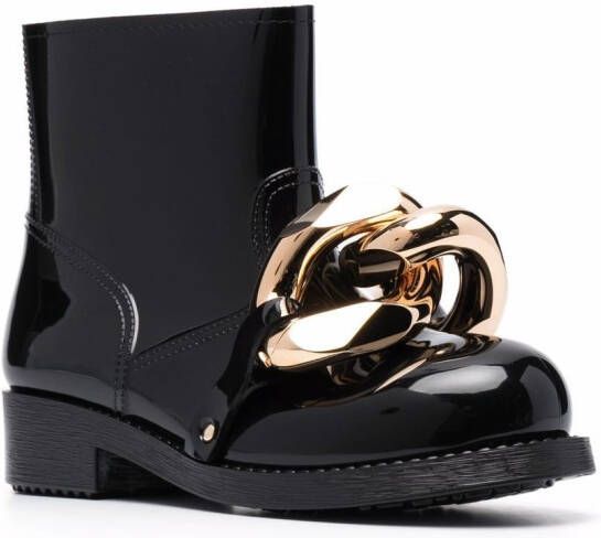 JW Anderson chain-embellished ankle boots Black