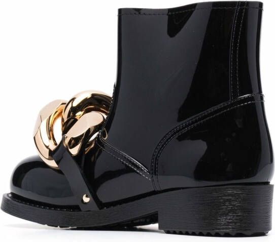 JW Anderson chain-embellished ankle boots Black