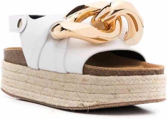 JW Anderson Chain espadrille sandals White