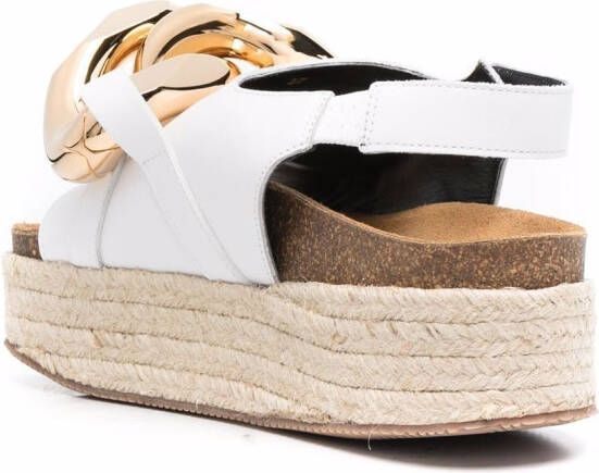 JW Anderson Chain espadrille sandals White