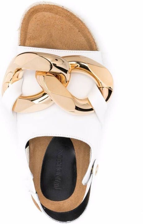 JW Anderson Chain espadrille sandals White