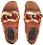 JW Anderson Chain flat sandals Brown - Thumbnail 3