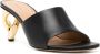 JW Anderson Chain Heel 70mm leather mules Black - Thumbnail 2