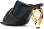 JW Anderson Chain Heel 95mm leather mules Black - Thumbnail 3