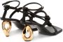 JW Anderson chain-heel strappy sandals Black - Thumbnail 3