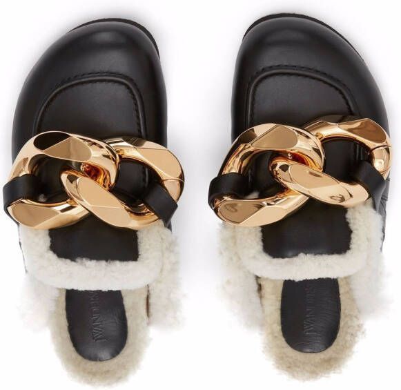 JW Anderson chain-link detail loafers Black