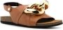 JW Anderson chain-link detail sandals Brown - Thumbnail 2