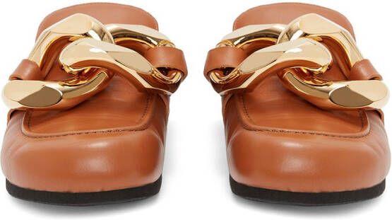 JW Anderson Chain loafer mules Brown