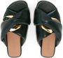 JW Anderson Chain Twist faux-leather sandals Green - Thumbnail 3
