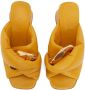 JW Anderson Chain Twist leather mules Yellow - Thumbnail 4