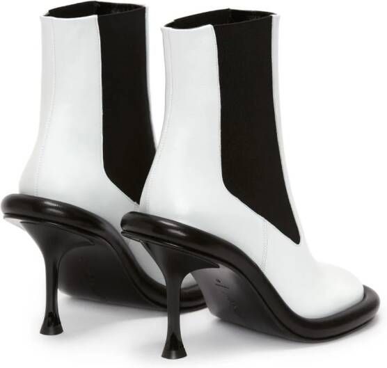 JW Anderson chelsea bumber-tube leather boots White