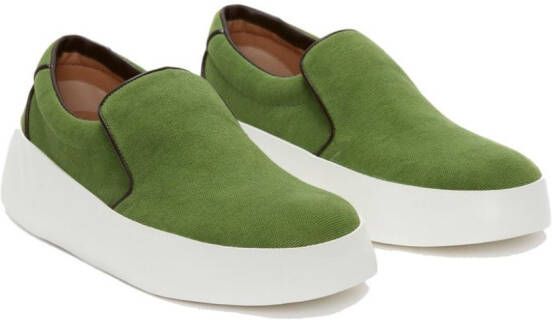 JW Anderson contrasting-sole slip-on sneakers Green