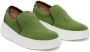 JW Anderson contrasting-sole slip-on sneakers Green - Thumbnail 2