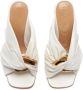 JW Anderson Corner gathered leather mules White - Thumbnail 4