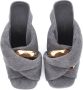 JW Anderson crossover-strap mid-heel mules Grey - Thumbnail 4