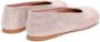 JW Anderson crystal-embellished leather ballerina shoes Pink - Thumbnail 3