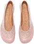 JW Anderson crystal-embellished leather ballerina shoes Pink - Thumbnail 4