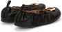 JW Anderson decorative-buckle leather ballerina shoes Black - Thumbnail 3