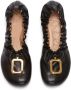 JW Anderson decorative-buckle leather ballerina shoes Black - Thumbnail 4