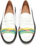 JW Anderson elasticated-straps leather loafers White - Thumbnail 3