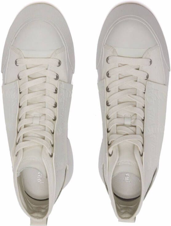 JW Anderson embossed high-top sneakers White