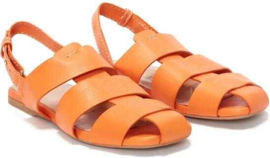 JW Anderson Fisherman leather sandals Orange