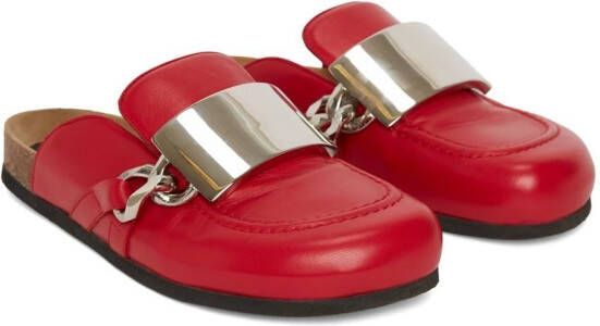 JW Anderson Gourmet Chain mules Red