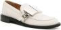 JW Anderson Gourmet plaque-detail leather loafers White - Thumbnail 2
