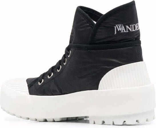 JW Anderson high-top two-tone sneakers Black