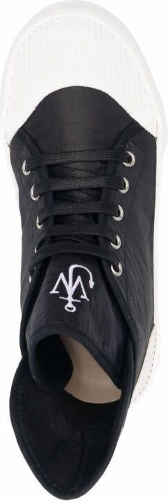 JW Anderson high-top two-tone sneakers Black