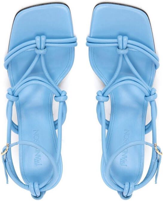 JW Anderson knot-detail ankle-strap sandals Blue