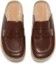 JW Anderson leather espadrille loafers Brown - Thumbnail 4