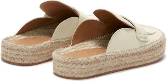 JW Anderson leather espadrille loafers Neutrals