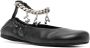 JW Anderson logo-charm leather ballerina shoes Black - Thumbnail 2
