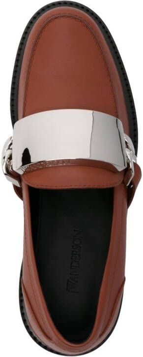 JW Anderson crystal-embellished loafer mules Black
