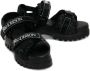 JW Anderson logo-print chunky sandals Black - Thumbnail 2