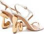 JW Anderson logo sculpted-heel 110mm sandals Neutrals - Thumbnail 3