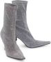 JW Anderson metallic chain-heel ankle boots Grey - Thumbnail 2