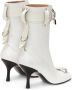 JW Anderson padlock ankle boots White - Thumbnail 3