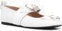 JW Anderson padlock-detail ballerina shoes White - Thumbnail 2